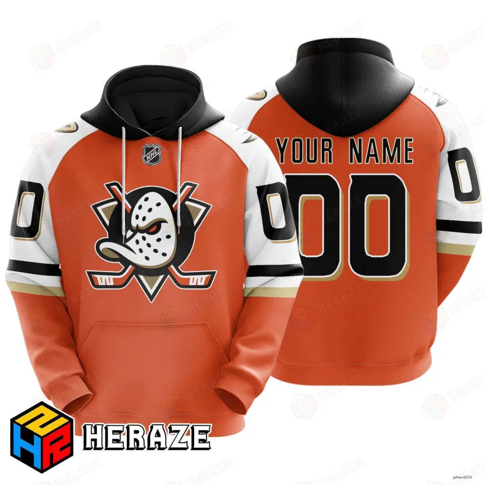 Anaheim Ducks Hoodie Custom Name And Number