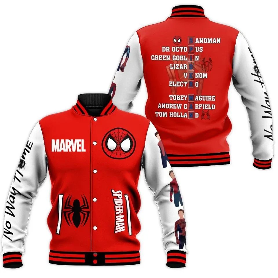 Spiderman Baseball Jacket, No Way Baseball Jacket