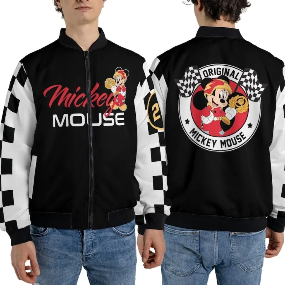 Bomber Jacket Micky Mouse, Jacket Disney, Jacket Disney Micky Theme Gift