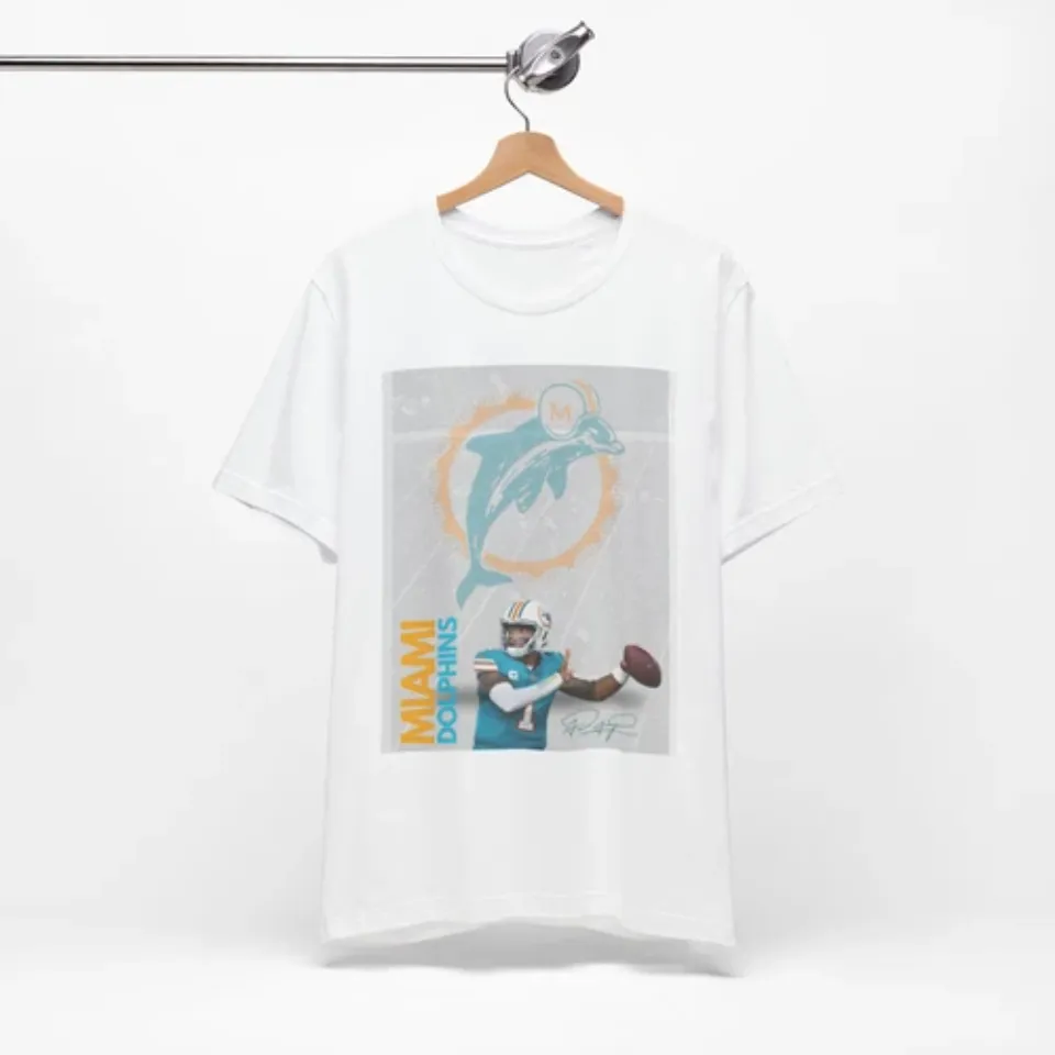 Dolphin Tua Tagovailoa Quarterback football T-Shirt, Game Day Football T-Shirt