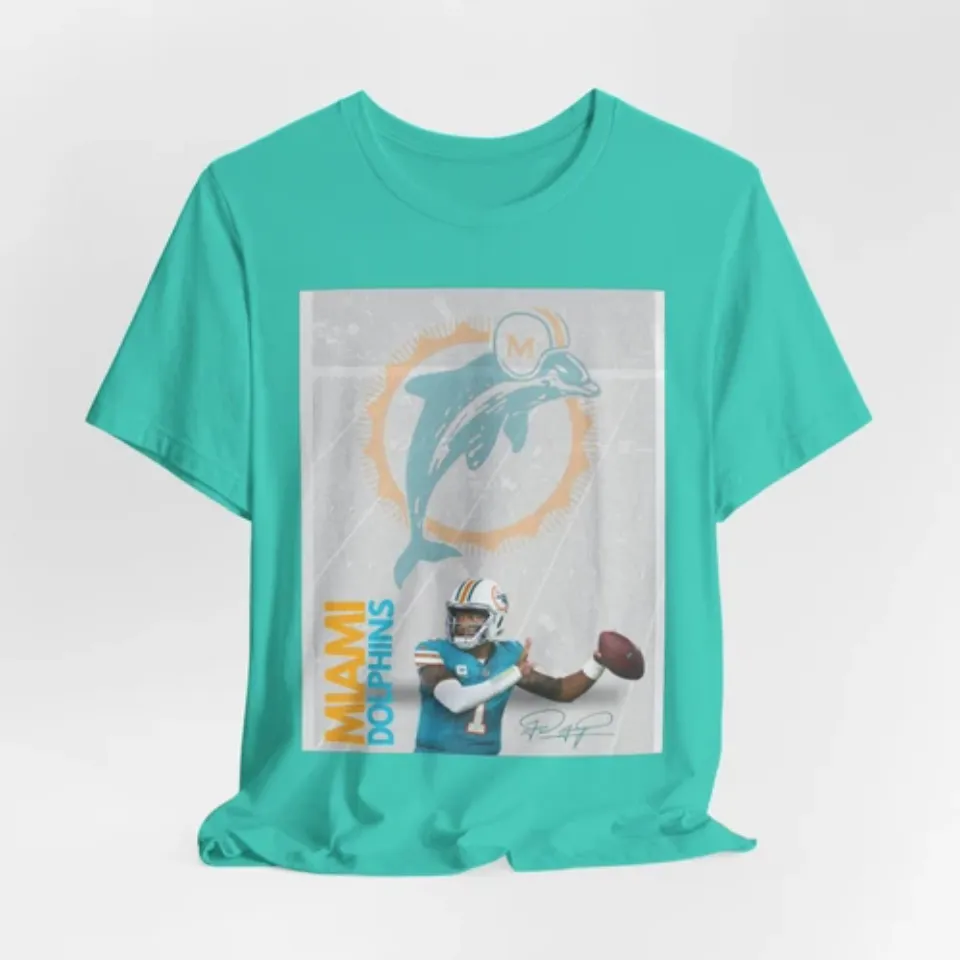 Dolphin Tua Tagovailoa Quarterback football T-Shirt, Game Day Football T-Shirt