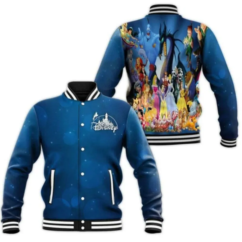 Aladin Beauty And The Beast Tinkle Bell Baseball Jacket
