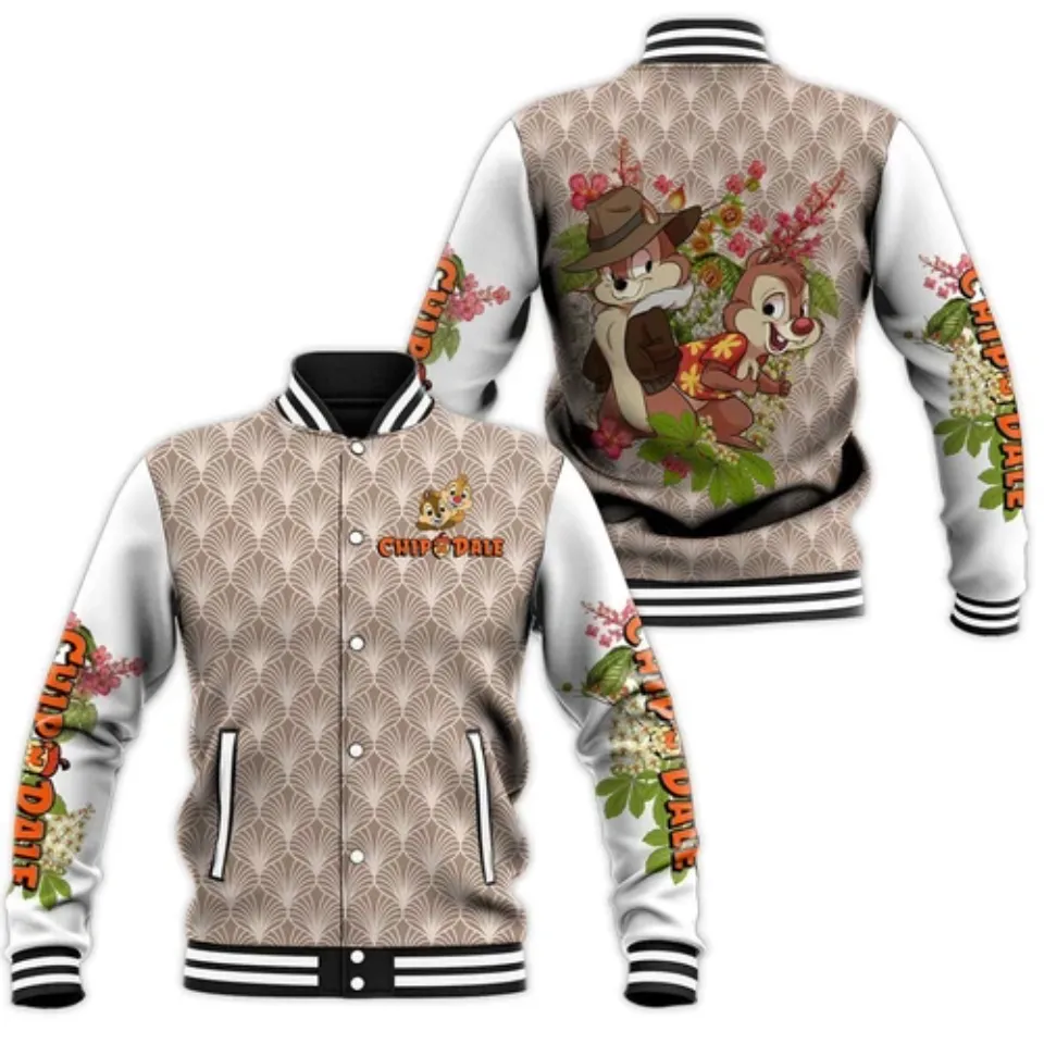 Christmas Chip n' Dale Baseball Jacket