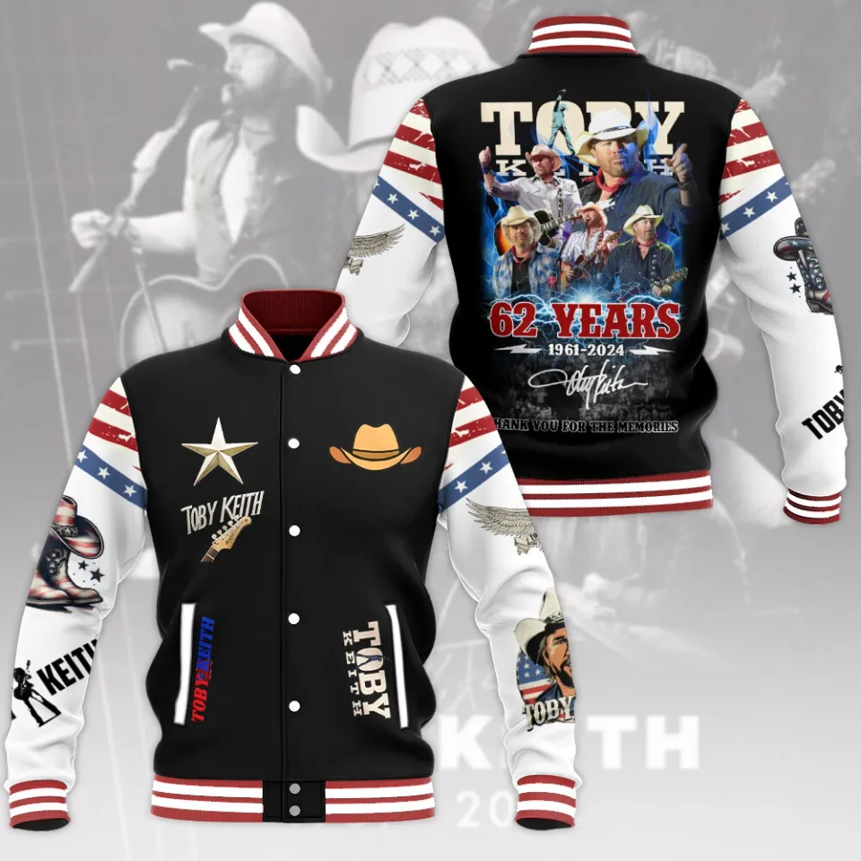 Toby Keith Music Baseball Jacket For Fan