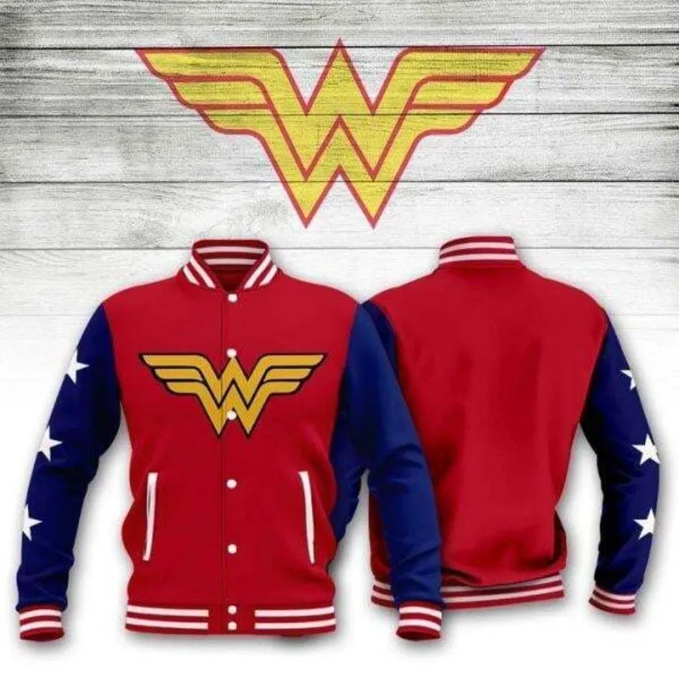Wonder Woman Dc Comics Baseball Jacket