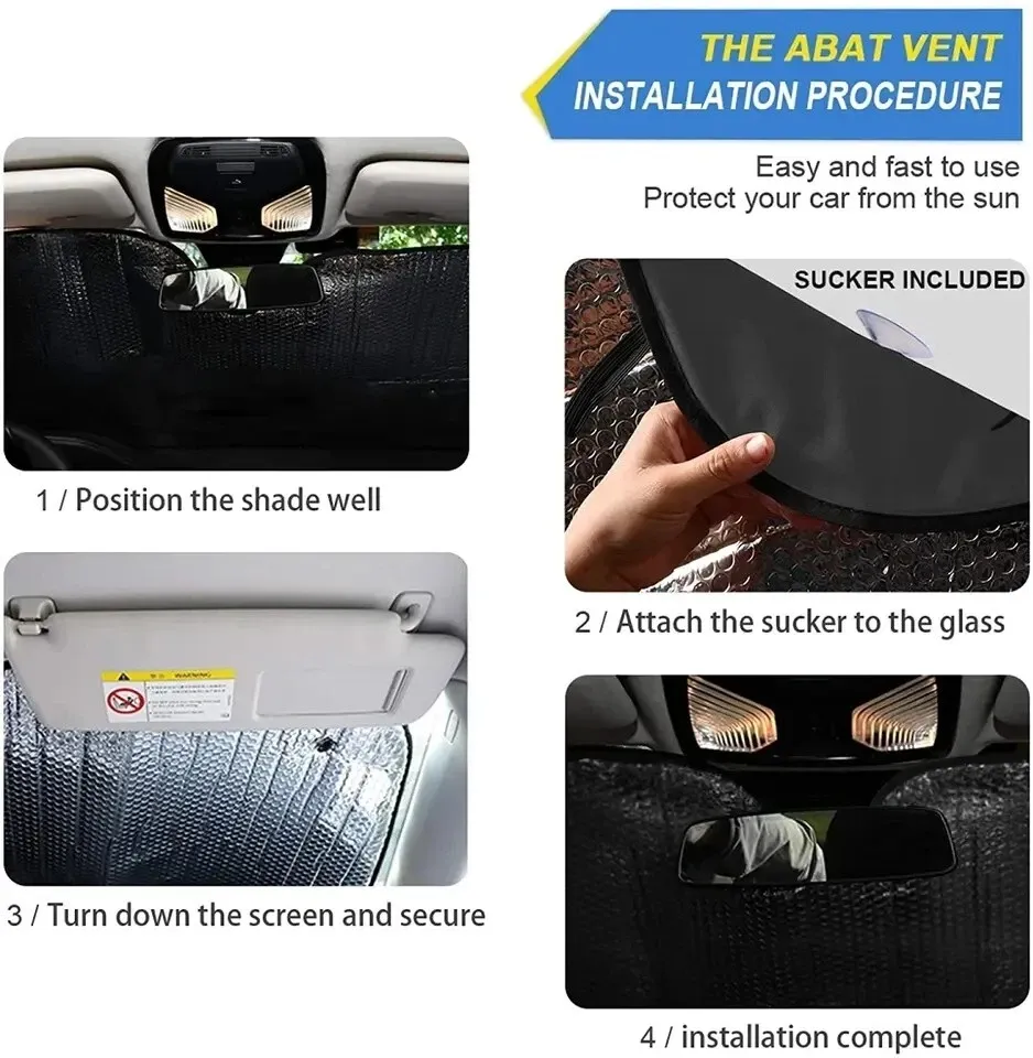 Horror Clown Sunshade Car Windshield Sun Protection Auto Accessory