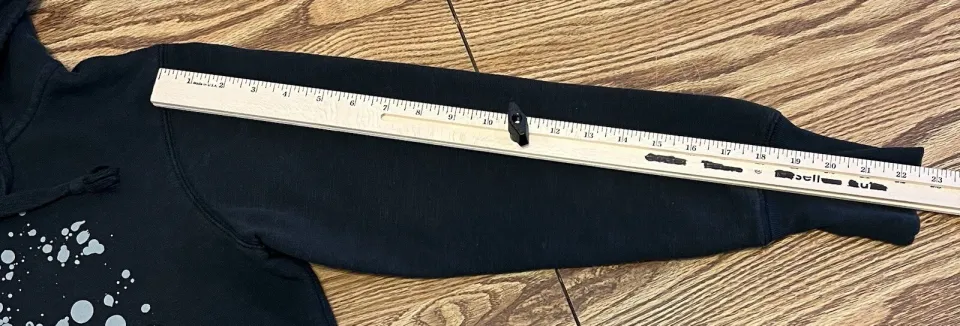 Disney Parks Womens L Hoodie Minnie Mouse 3-D Graphic Black Pullover Sweatshirt