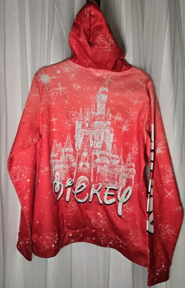 Mickey Mouse Pull Over 3D HOODIE  All Over Print Unisex Size Small.  MSRP  $50