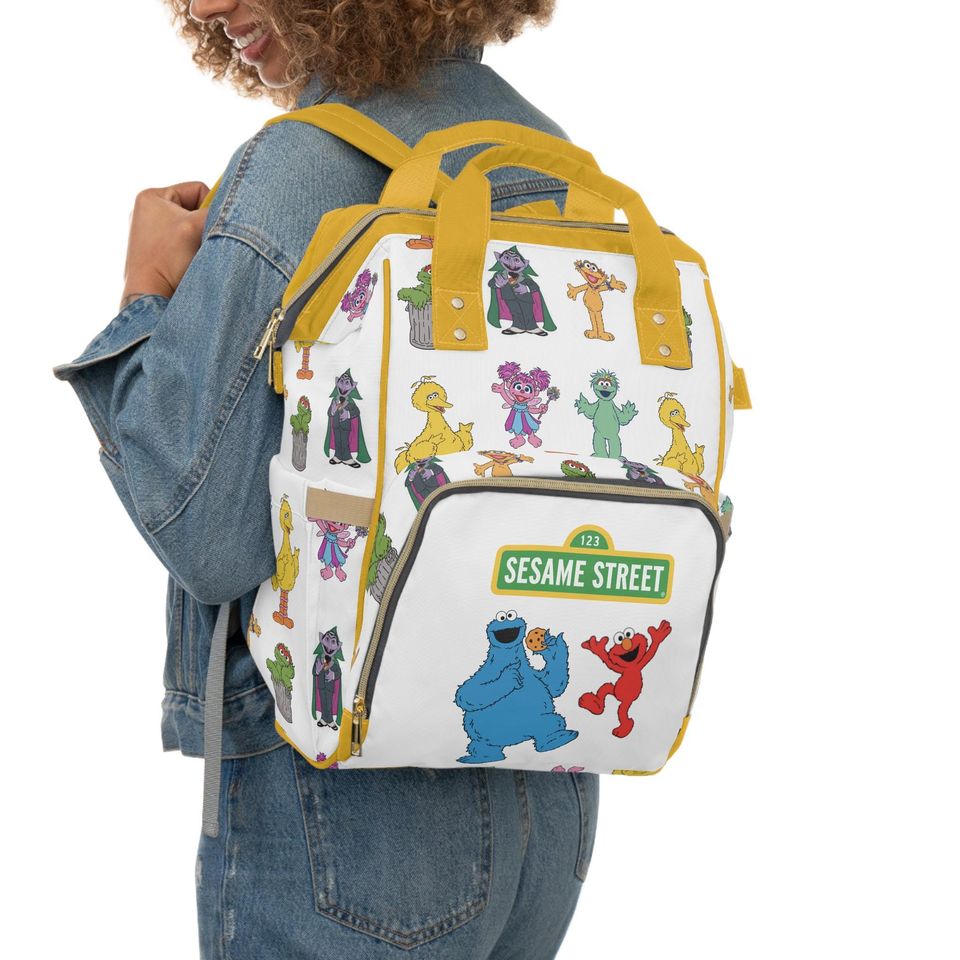 Sesame Street Multifunctional Bag Diaper Backpack