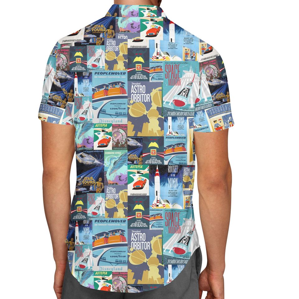 Tomorrowland Disney Inspired  Hawaiian Shirt