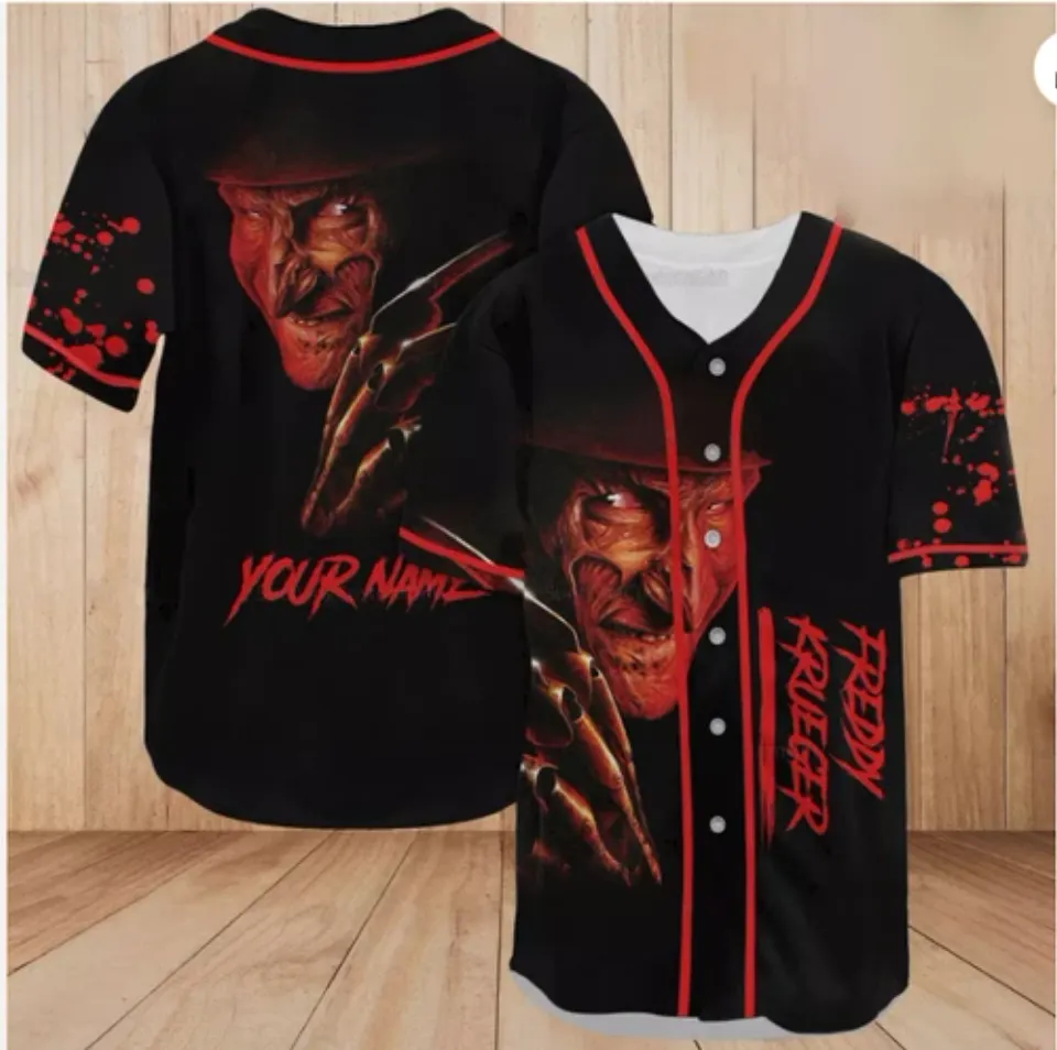 Personalized Freddy Krueger Nightmare Baseball Jersey Shirt