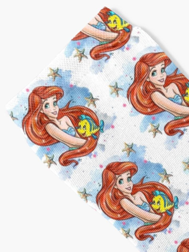 Princess Mermaid with starfish Socks