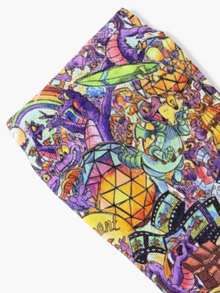 THE ORIGINAL Figment Collage Socks