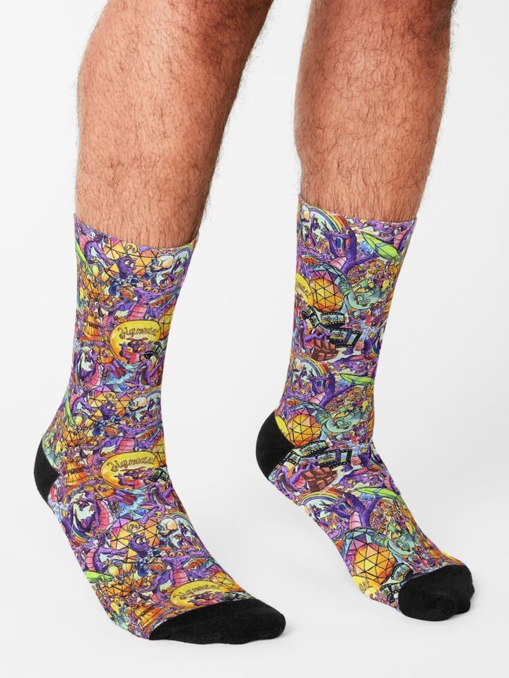 THE ORIGINAL Figment Collage Socks