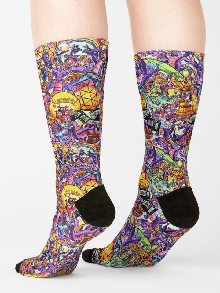 THE ORIGINAL Figment Collage Socks