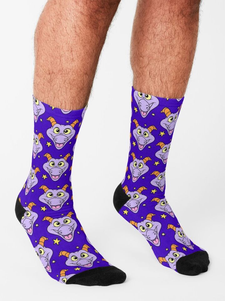 Figment with Stars Socks