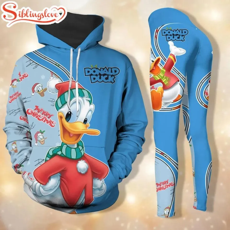 Personalized Donald Duck 3D Hoodie And Leggings, Disney Donald 3D Hoodie And Leggings