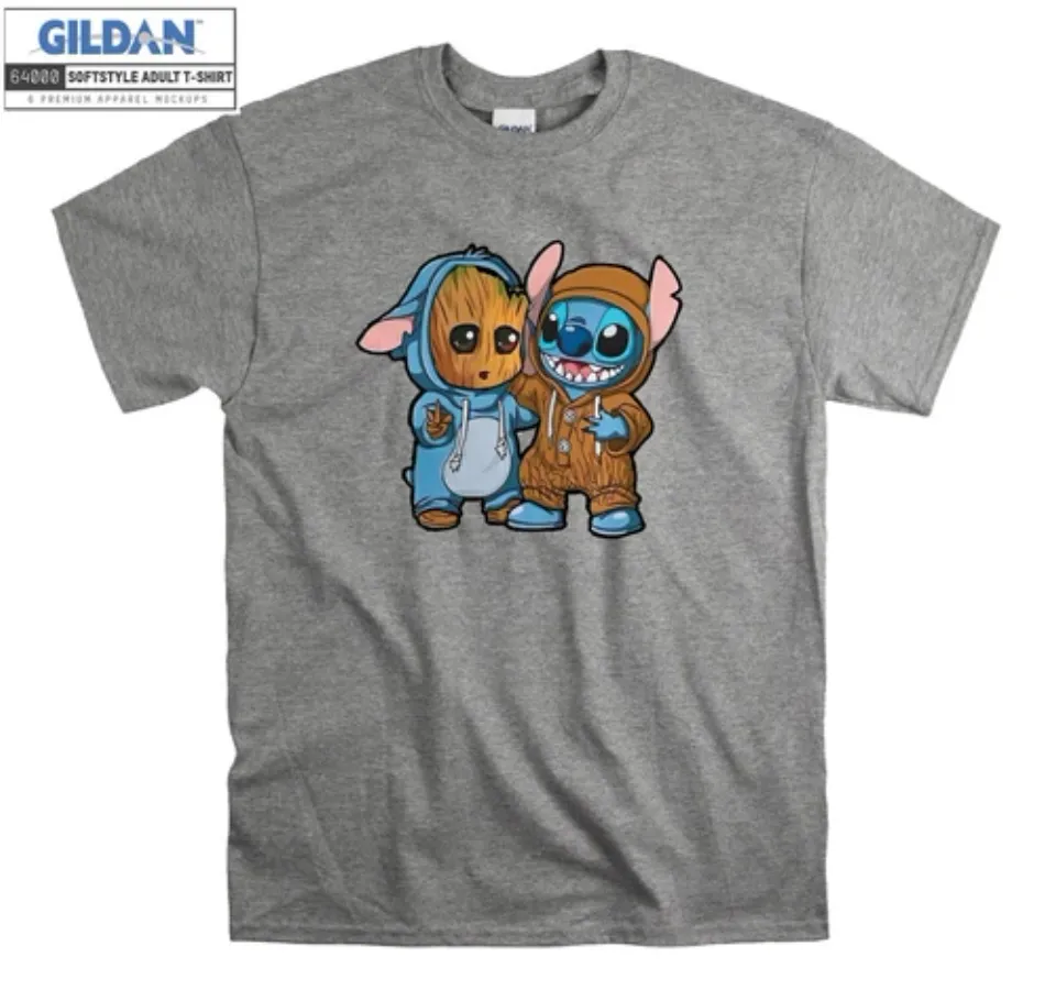 Groot and Stitch Friends Funny T-shirt