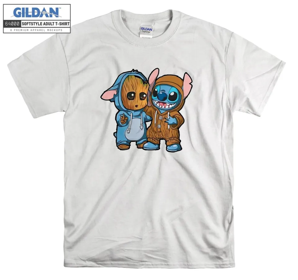 Groot and Stitch Friends Funny T-shirt