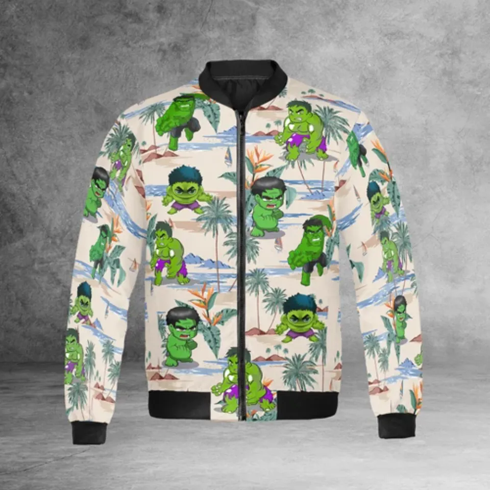 The Incredible Hulk Superhero Baby Hulk Aloha Palm Tree Jacket
