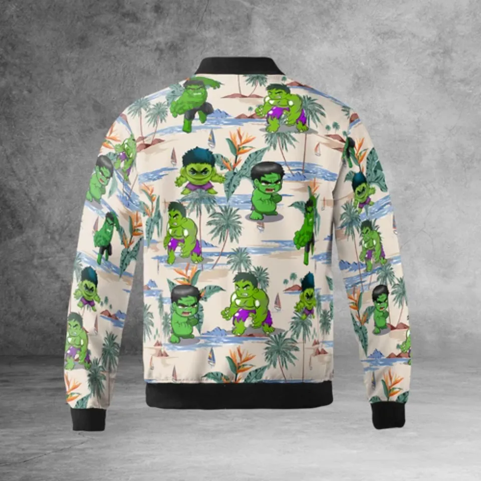 The Incredible Hulk Superhero Baby Hulk Aloha Palm Tree Jacket