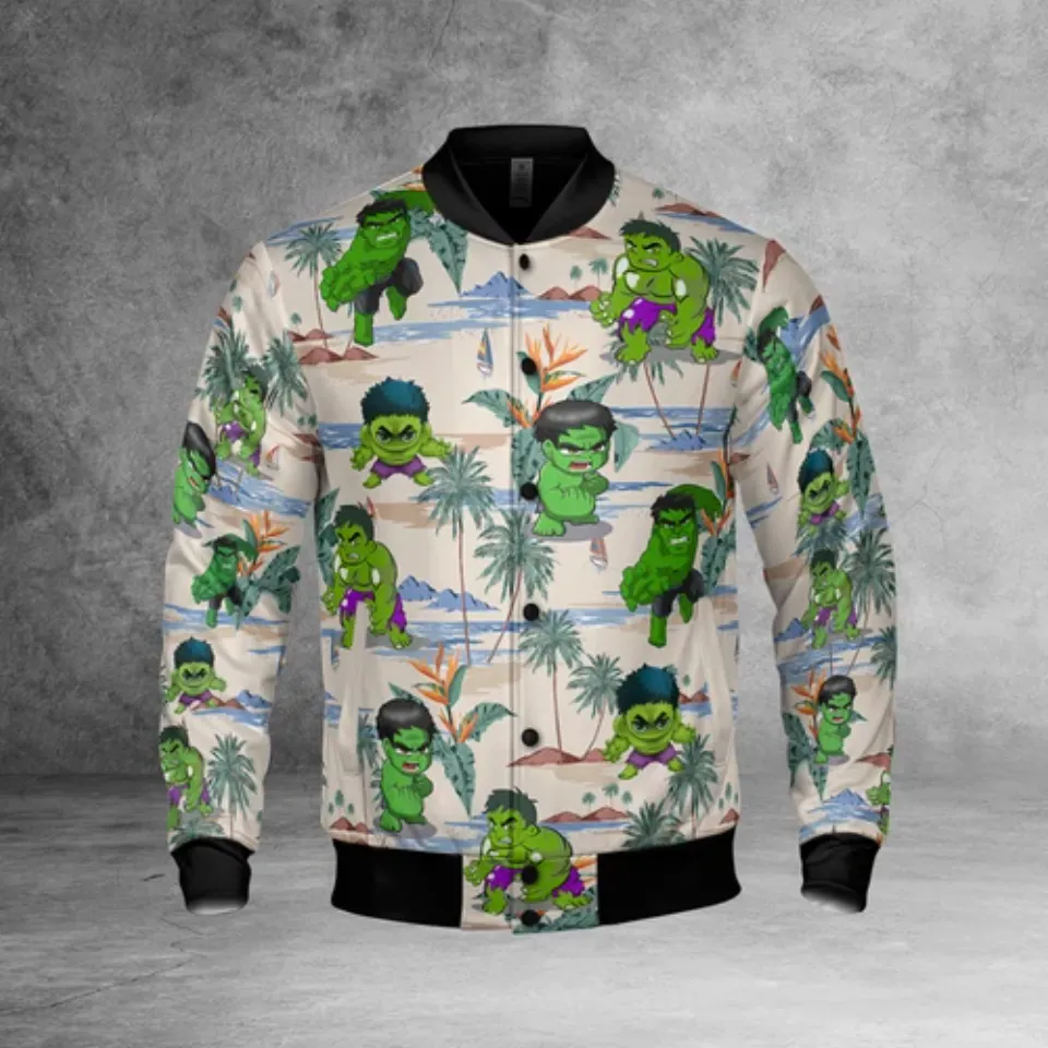 The Incredible Hulk Superhero Baby Hulk Aloha Palm Tree Jacket