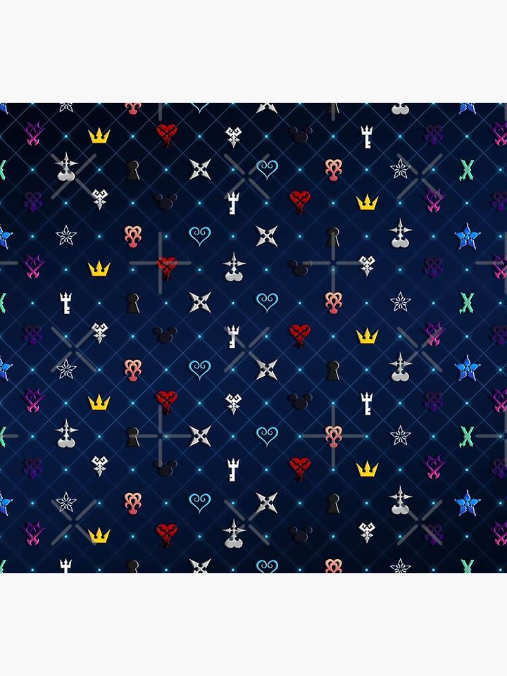 Kingdom Hearts Pattern Ver 2 Socks