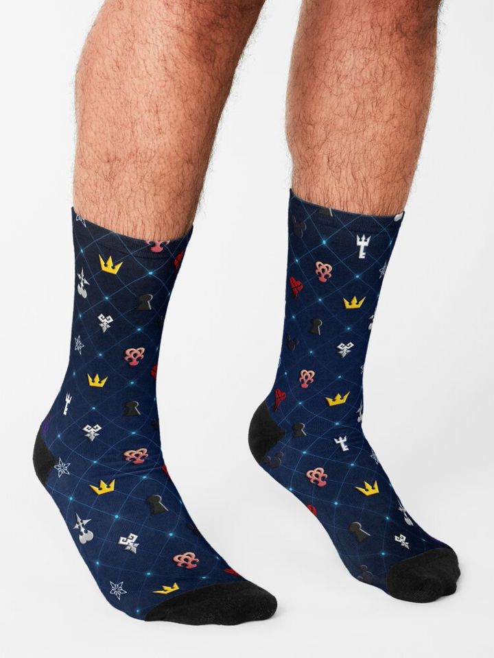 Kingdom Hearts Pattern Ver 2 Socks