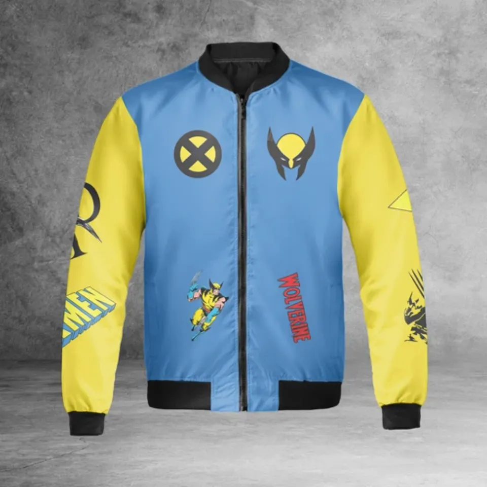Wolverine Man Made Me A Weapon Wolverine Superhero Bomber Jacket