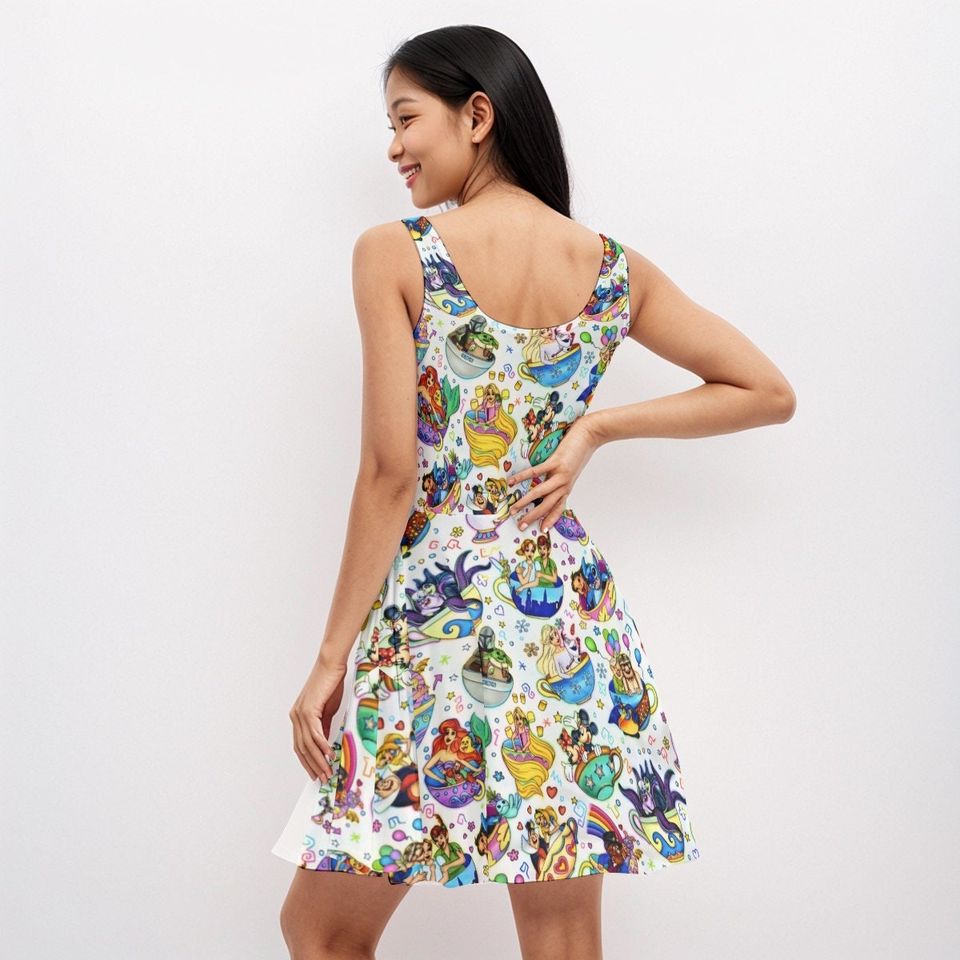 Magic Kingdom Dress , Disney World Dress , Mad Tea Party Attraction Dress  ,  Disney trip Outfit