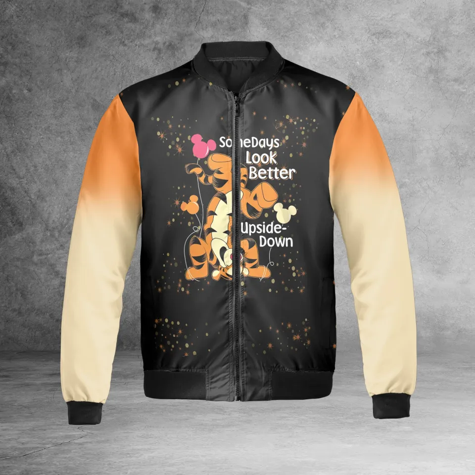 Tigger Mickey Balloons Some Dyas Look Better Upside Down Tigger Funny Jacket