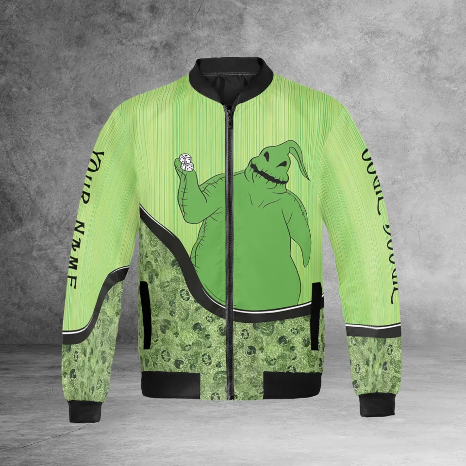 Personalized Nightmare Before Christmas Oogie Boogie Green Themed Jacket