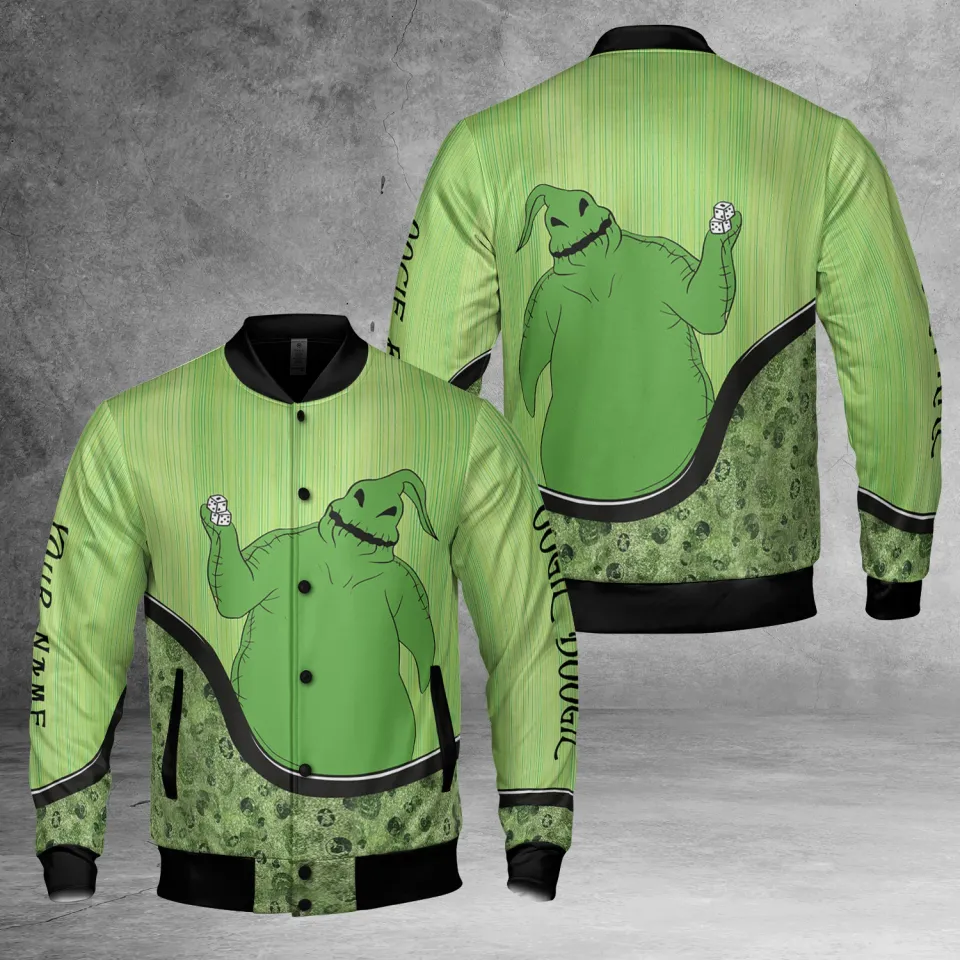 Personalized Nightmare Before Christmas Oogie Boogie Green Themed Jacket