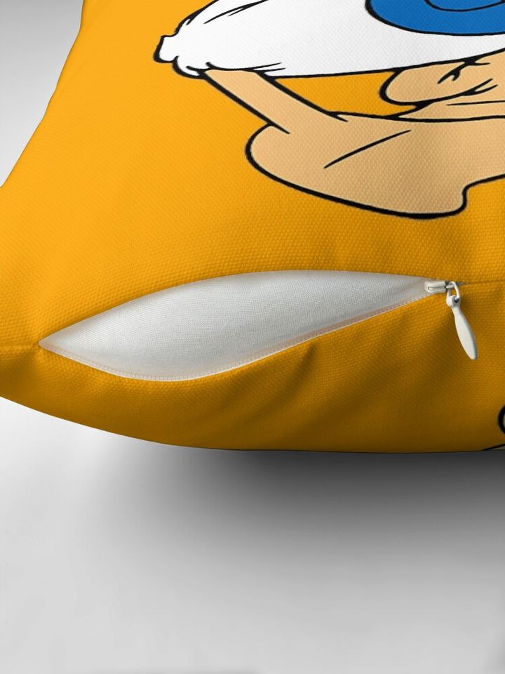 Donald Duck Holding Heart In Valentines Day Pillow