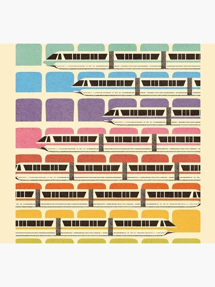 Retro WDW Monorail Socks