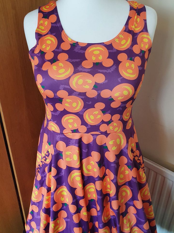 Halloween mouse pumpkin print skater dress- Sizes S- 5XL plus size