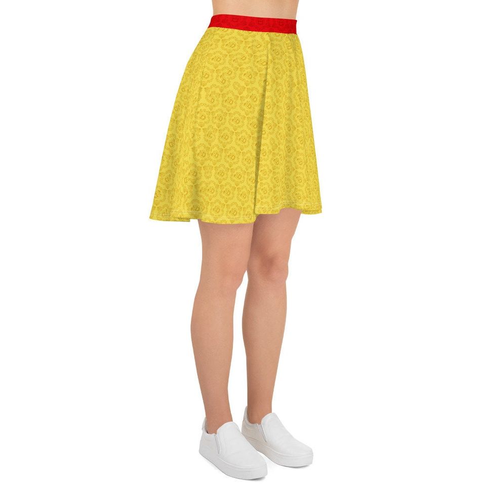 Snow White inspired skater skirt, Gift for her,