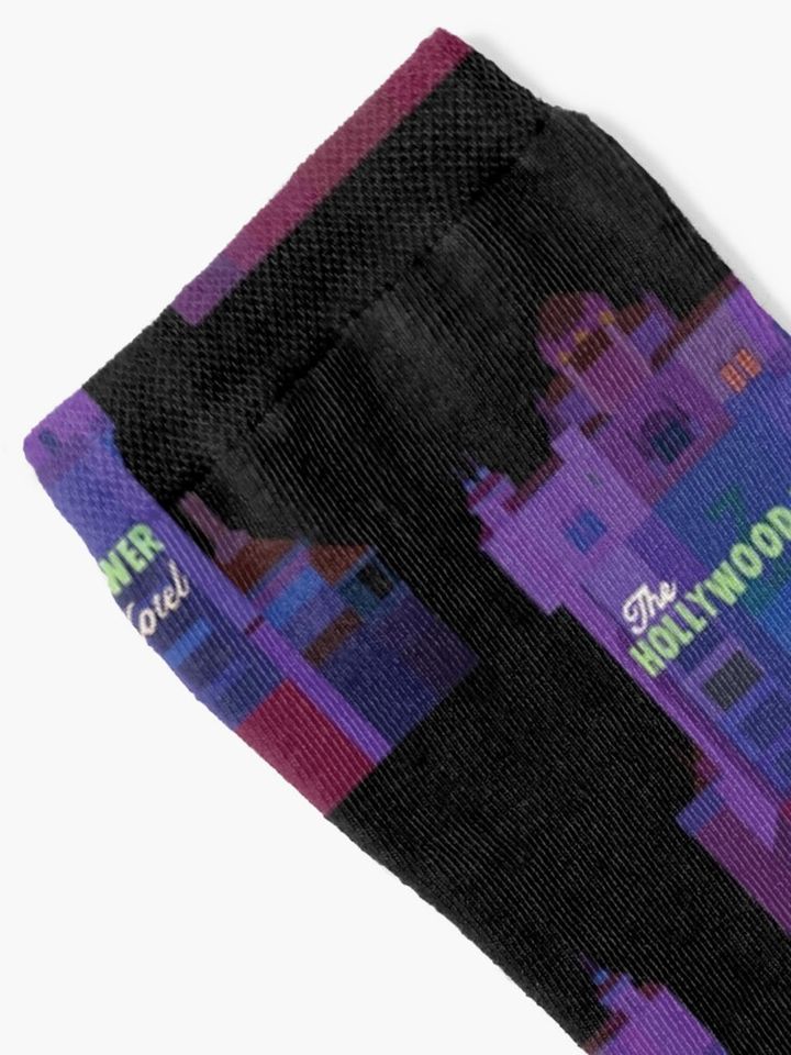 Tower of Terror Ride Design Socks