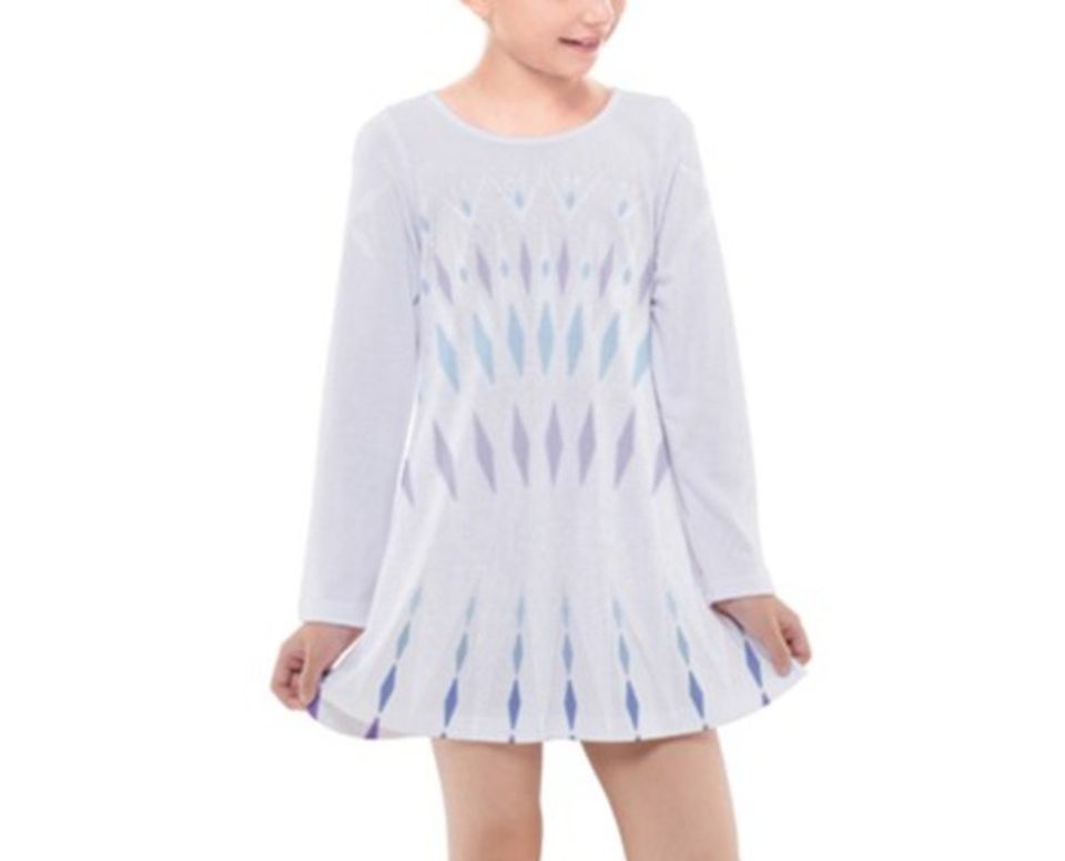 Elsa Elements     Inspired Long Sleeve Dress