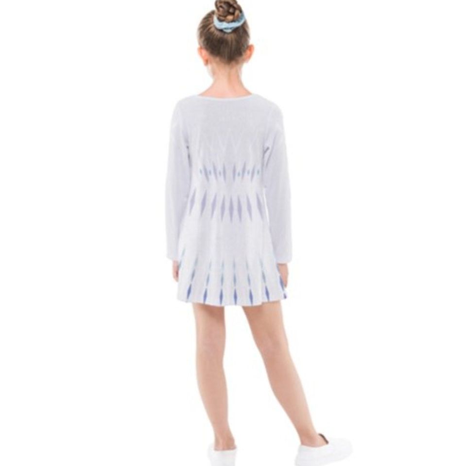 Elsa Elements     Inspired Long Sleeve Dress