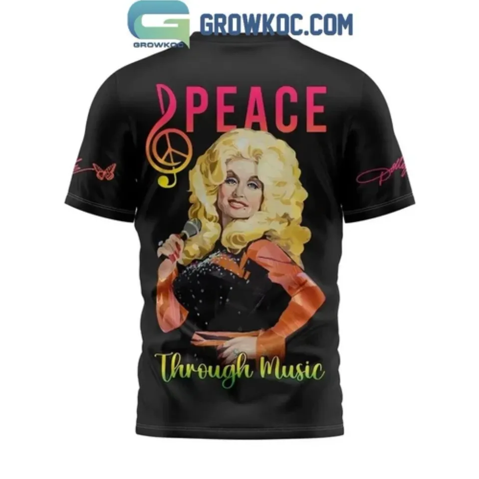 Dolly Parton Recording Academy Peace Through Music T-Shirt 3D
