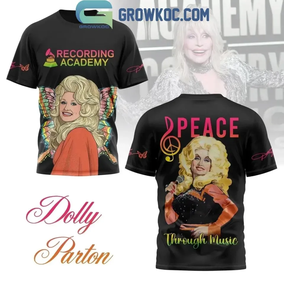 Dolly Parton Recording Academy Peace Through Music T-Shirt 3D