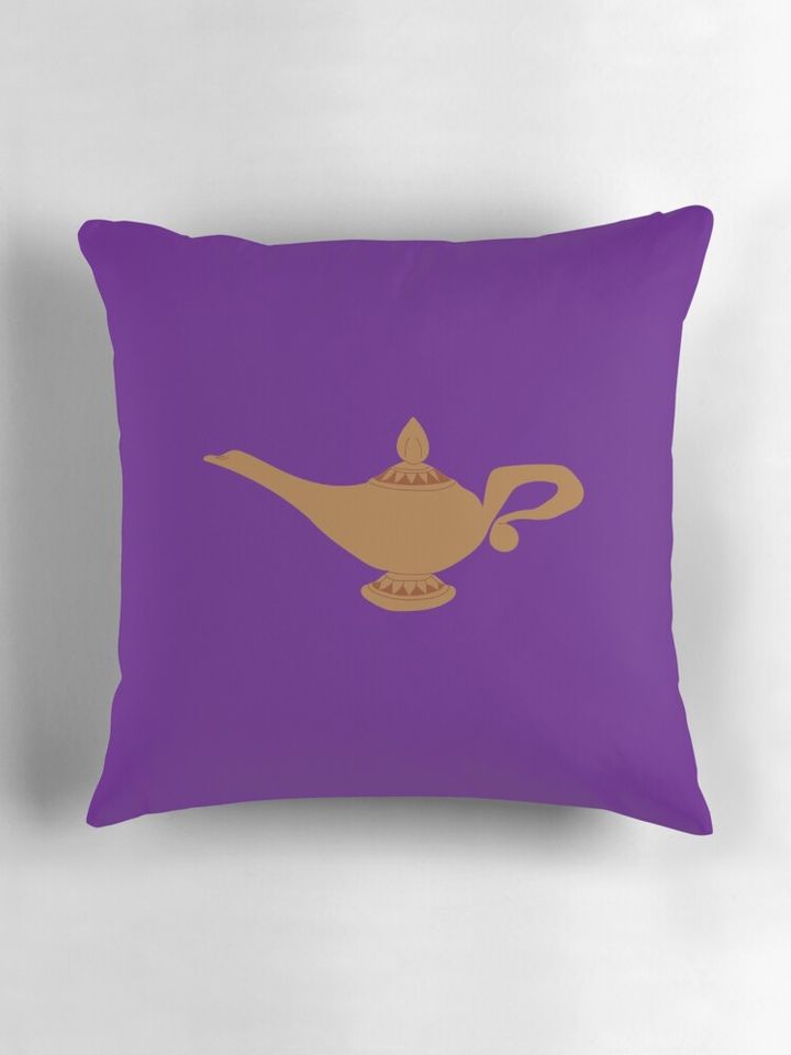 Aladdin Genie Lamp (Purple) Pillow