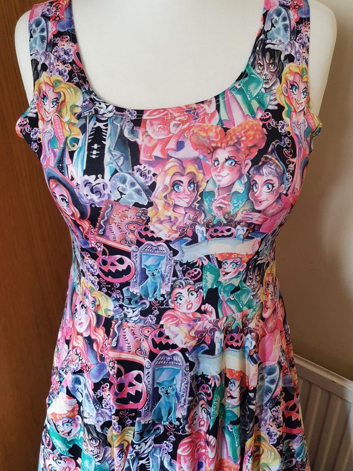hocus pocus print skater dress
