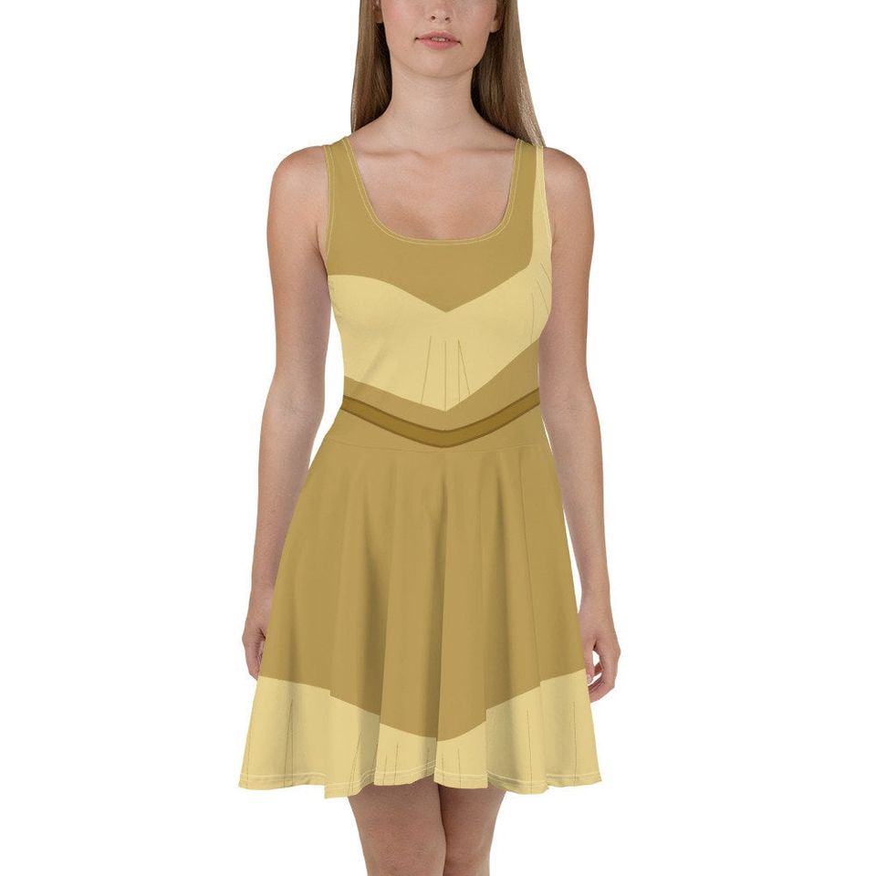 Pocahontas Cosplay Skater Dress / Running Costume
