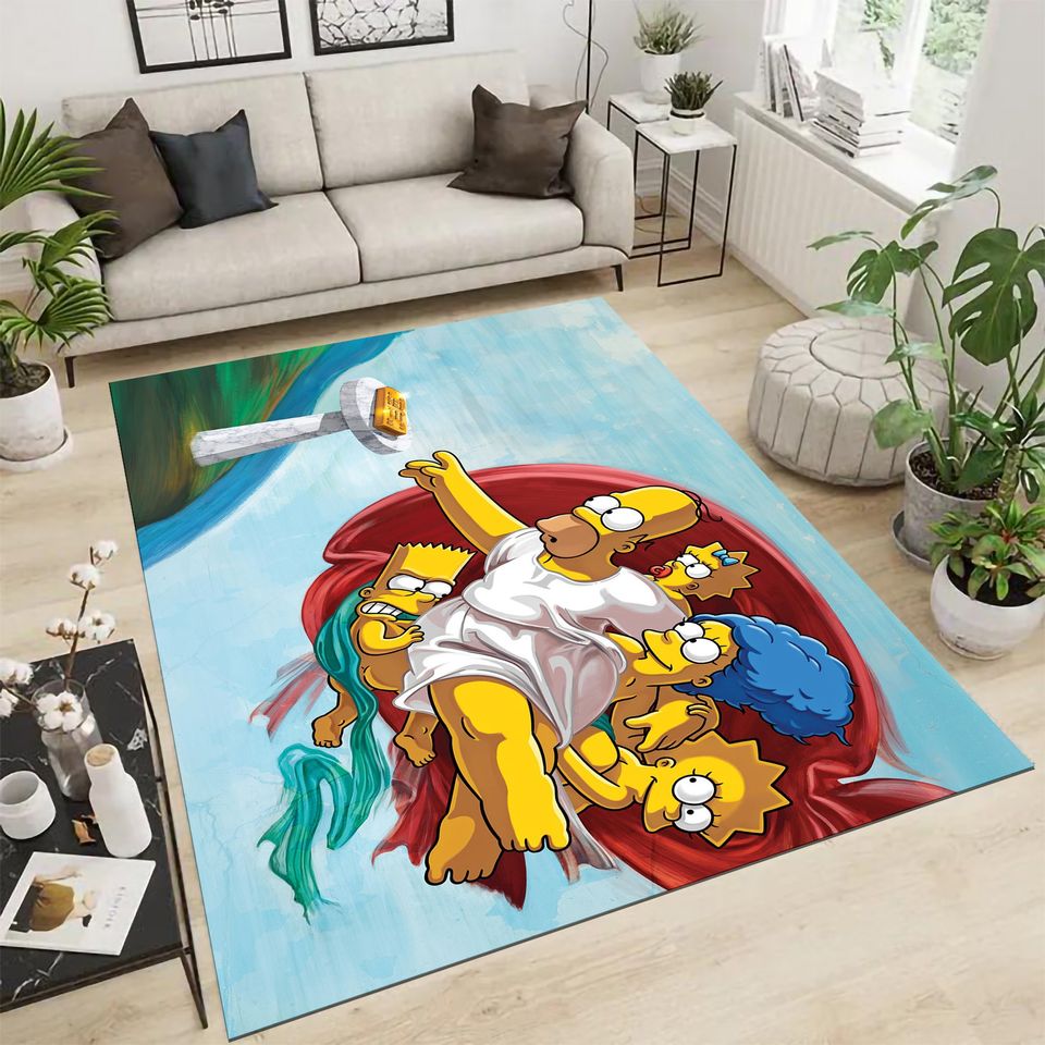 The Simpsons, Simpson Characters, Special Design, Animation Rug, Popular Rug, Modern Rug