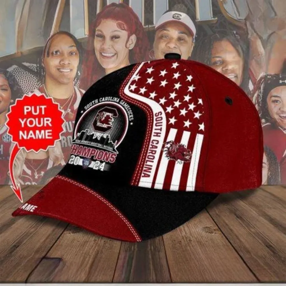 Personalized South Carolina Gamecocks Basketball Classic Cap, Champions Basketball Cap, Game Day Basketball Cap