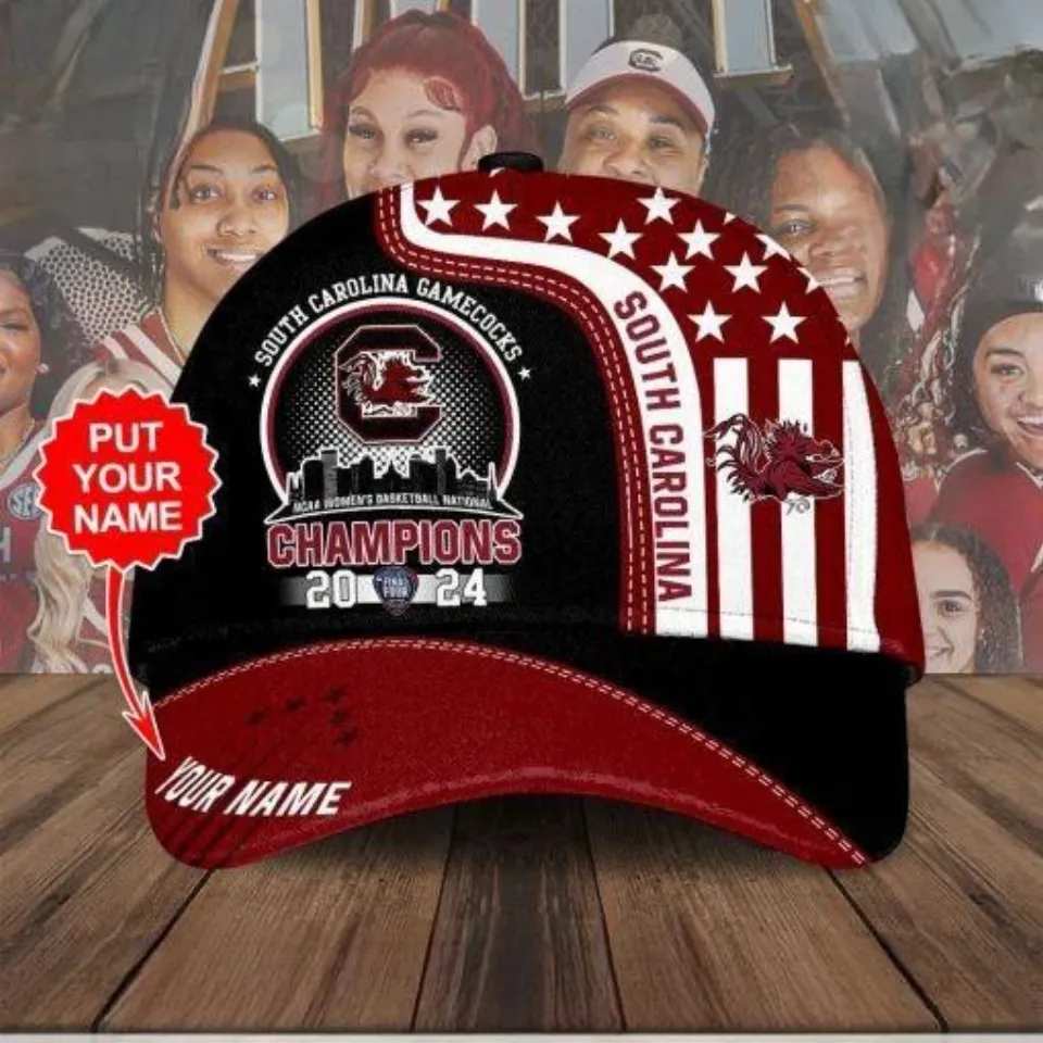 Personalized South Carolina Gamecocks Basketball Classic Cap, Champions Basketball Cap, Game Day Basketball Cap