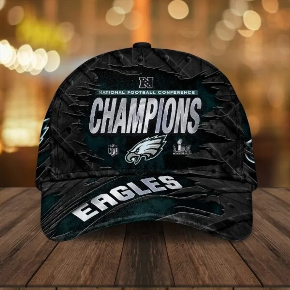 Football Eagle Classic Cap, Philadelphias 2025 Team Football Champions Cap, Philadelphias Game Day Football Cap