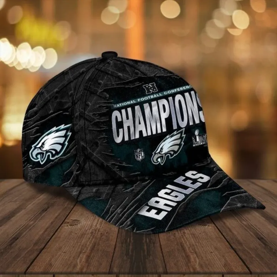 Football Eagle Classic Cap, Philadelphias 2025 Team Football Champions Cap, Philadelphias Game Day Football Cap